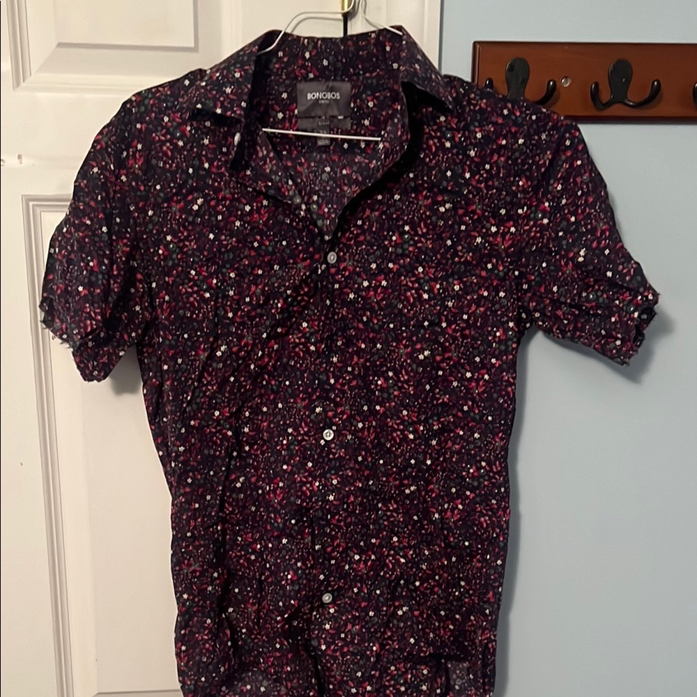 Bonobos Men's Floral Shirt - 15 1/2 33